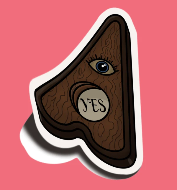 Ouija Planchette Sticker
