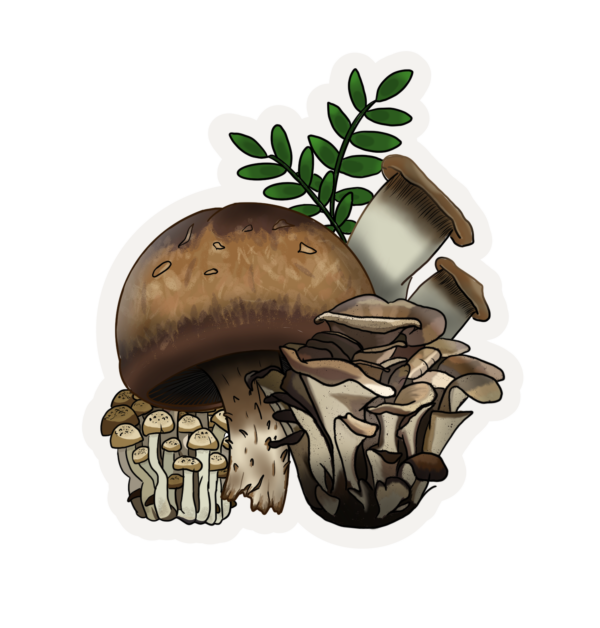Mushroom Sticker