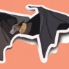 Fruit Bat Sticker