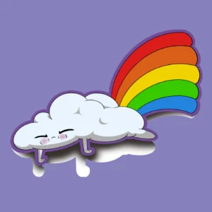 Rainbow Cloud Sticker
