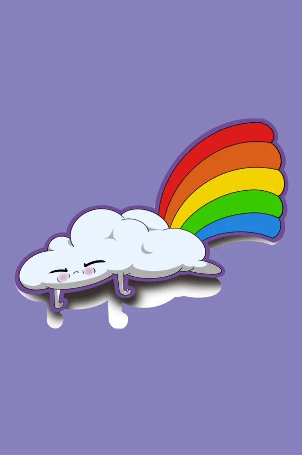 Rainbow Cloud Sticker