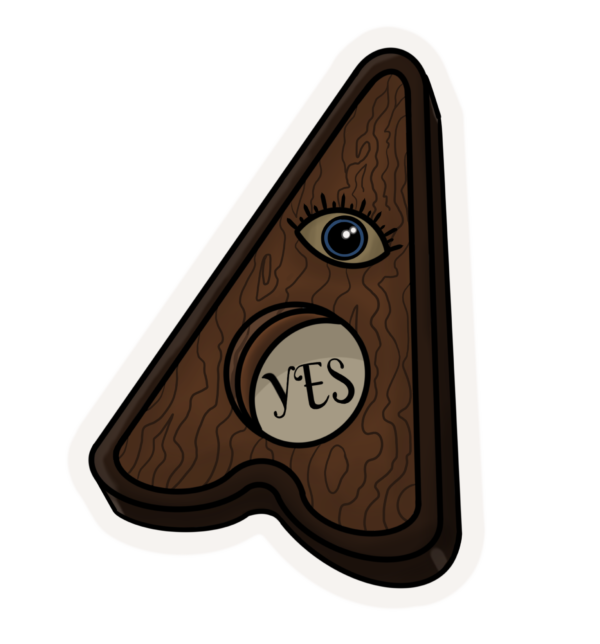 Ouija Planchette Sticker
