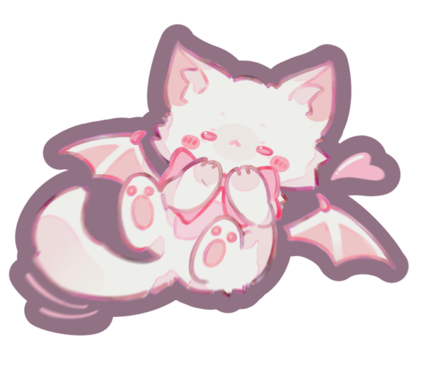 Demon Kitty Sticker