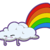 Rainbow Cloud Sticker