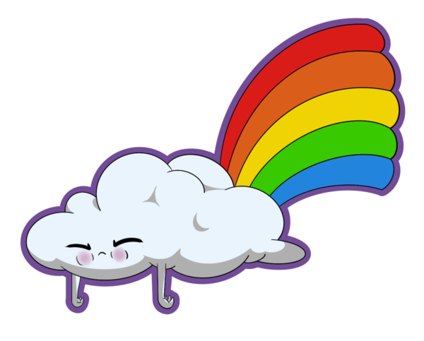Rainbow Cloud Sticker